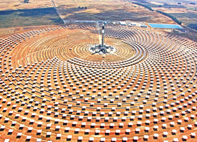 De Gemasolar-centrale bij Sevilla. Foto: Sener.