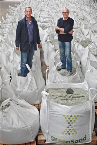 Maasland Frans van Dijk(links)  GreenSand Civiel en Eddy Wijnker( Olivine Group)