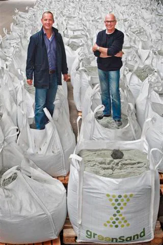 Maasland Frans van Dijk(links) GreenSand Civiel en Eddy Wijnker( Olivine Group)