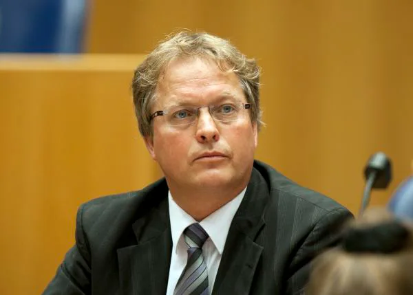 DEN HAAG - Het kamerlid Ard van der Steur (VVD), dinsdag tijdens het vragenuurtje in de Tweede Kamer.