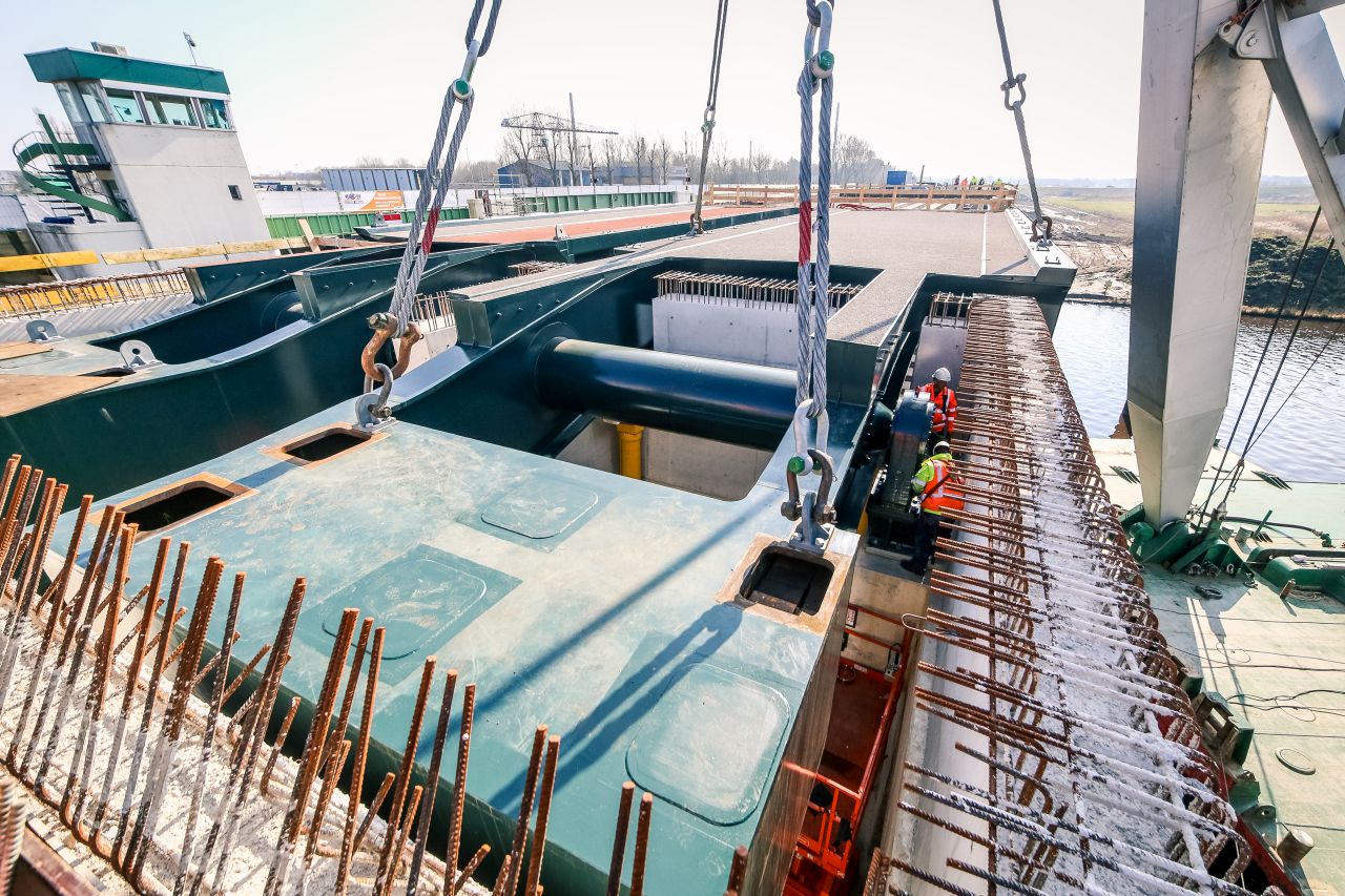 Nieuwe brug Burgum