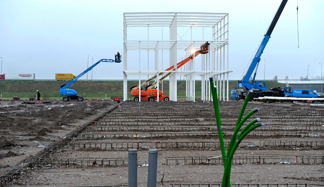 Aanleg van datacentrum. Foto: Dijkstra/Cor Salverius