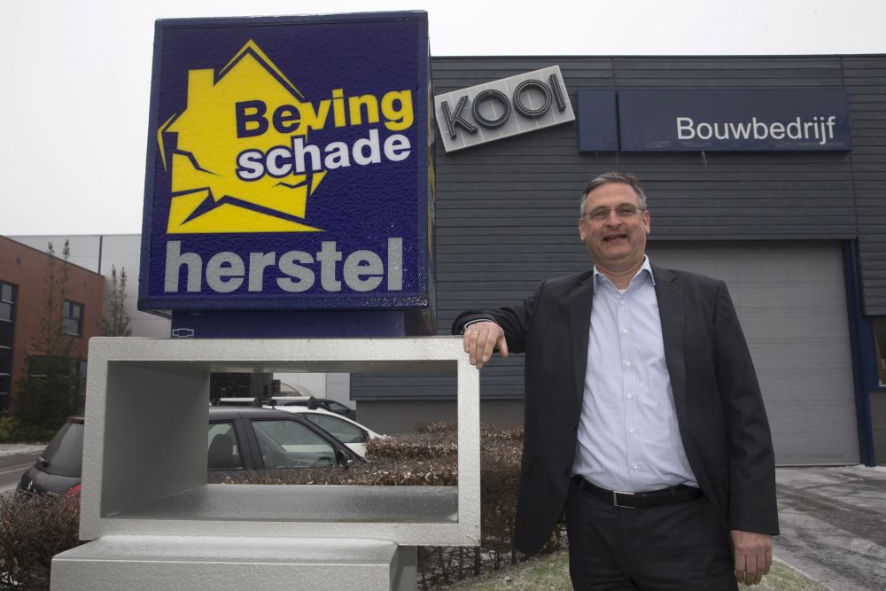 070116 APPINGEDAM - Henk Schipper van Bouwbedrijf Kooi. Is voor Thomas van Belzen.