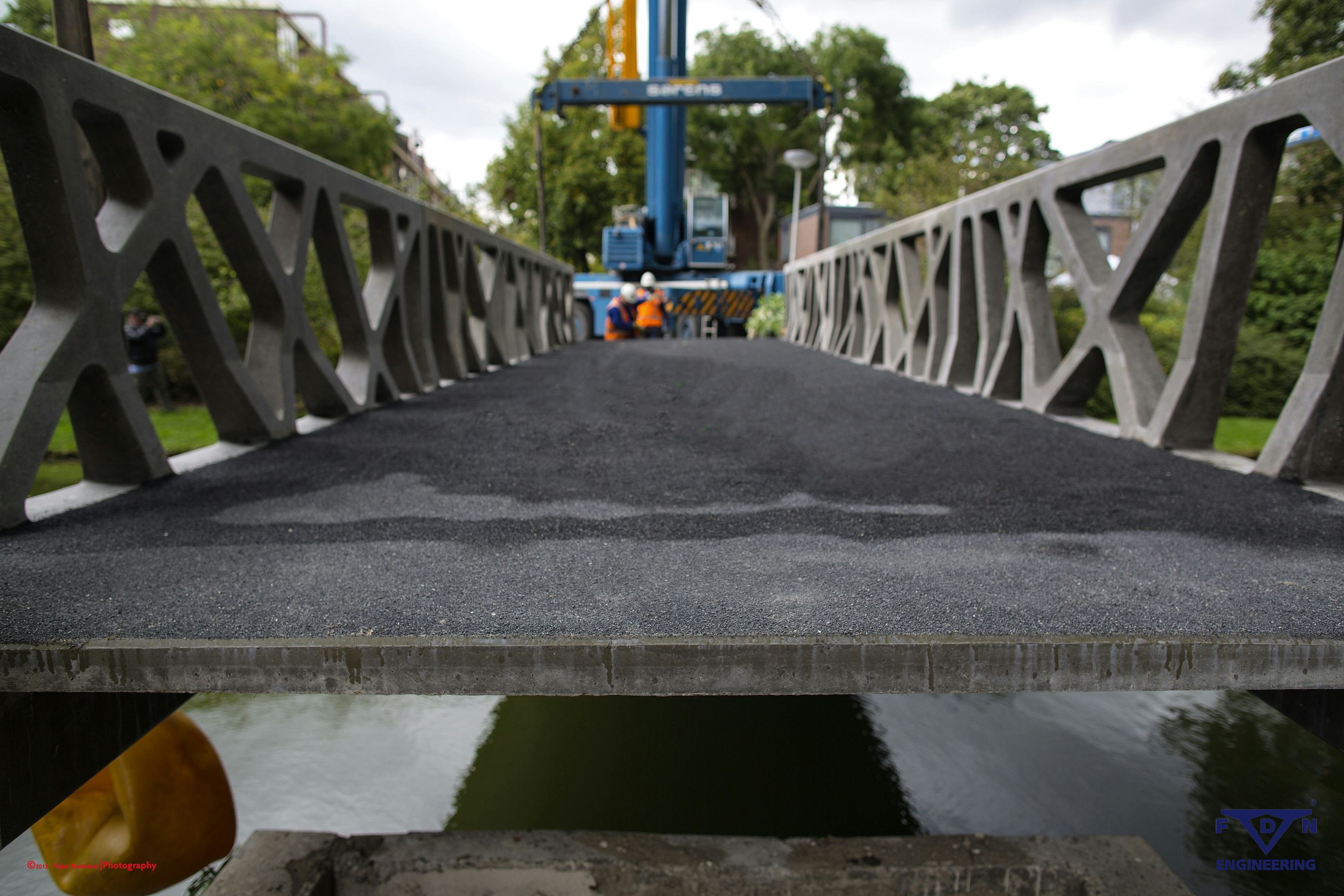 65 mm dunne dek van de Ultrabrug in Eindhoven: Peter Buitelaar
