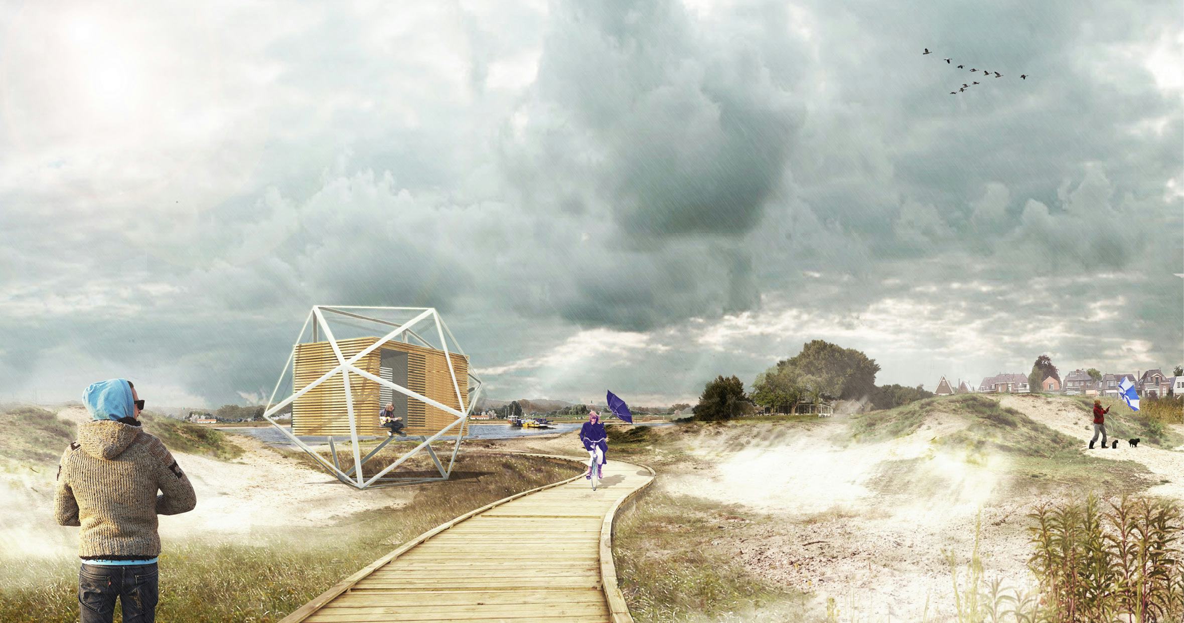 Voorbeelden van voorstellen met diverse activiteiten op en rond dijken. In een enkel geval kan zelfs ook weer op de dijk worden gewoond.