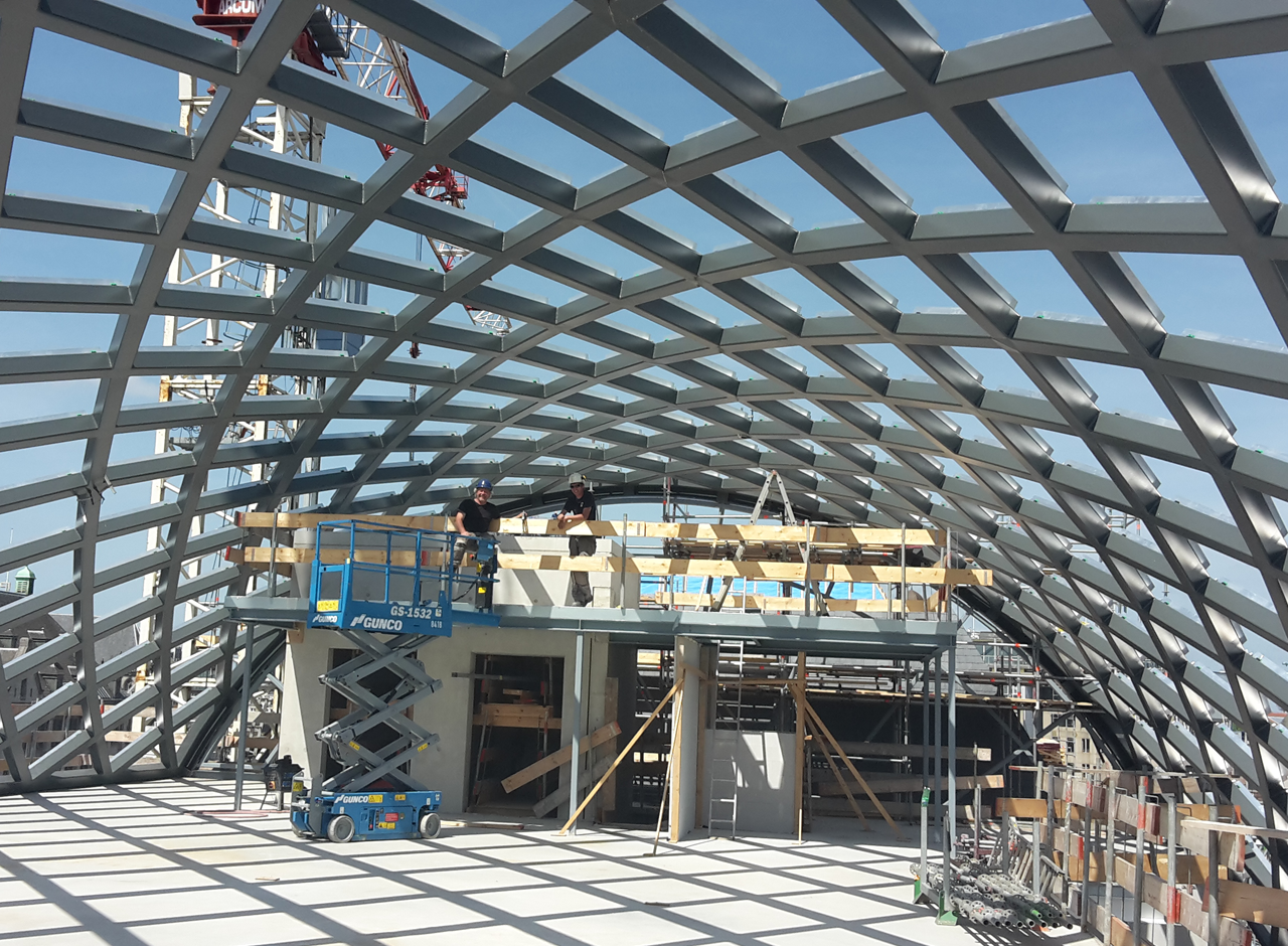 Ruitvormige kapconstructie