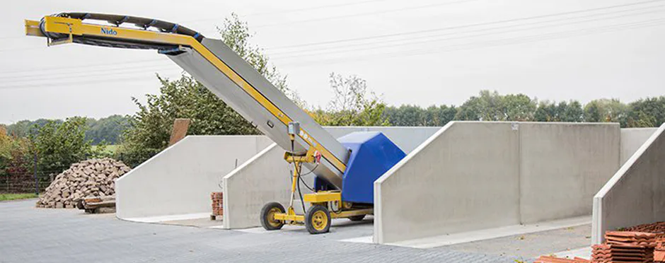 Keerwanden bij opslag van bulk in Markelo