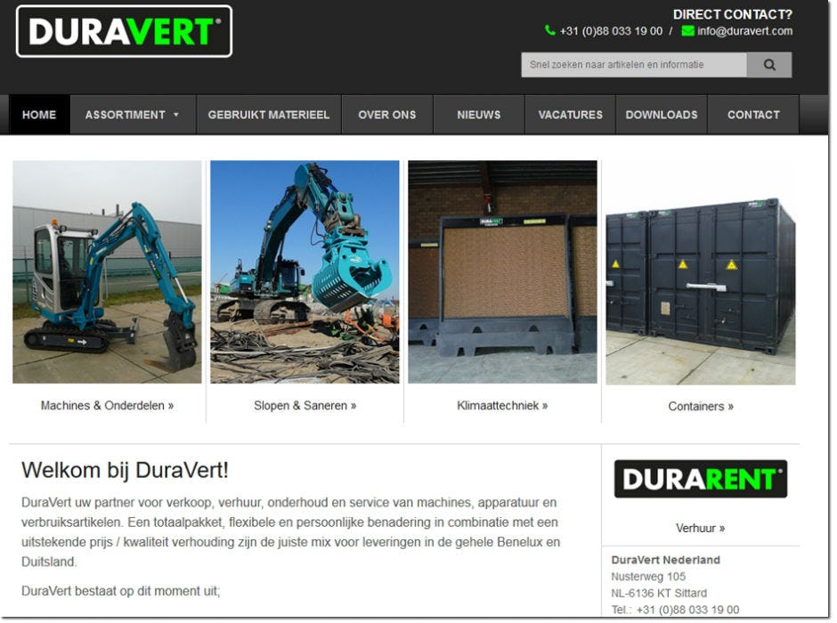 DuraVert heeft Sunward overgenomen van Yellow Sales
