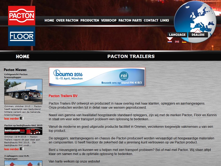 RAI met Made in Holland-stand op Bauma