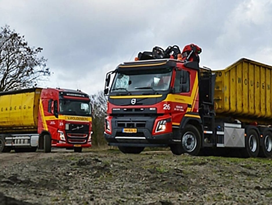 Buitenkansjes bij veiling zand- en grindhandel Van Woudenberg in Renkum
