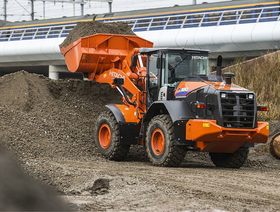 Hitachi laat nieuwste wiellader zien