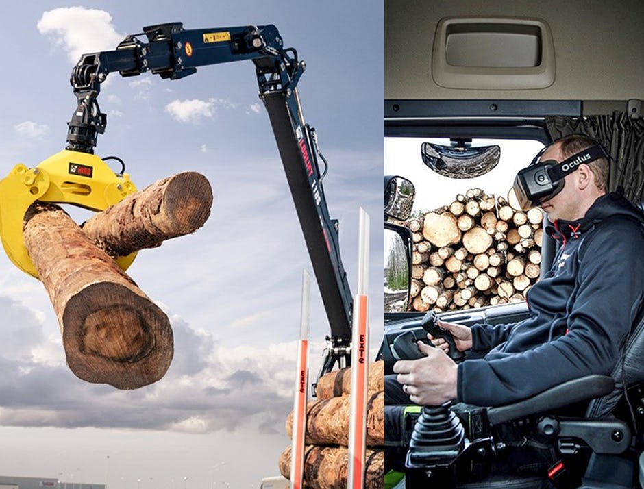 Grote interesse in Hiab's VR-systeem