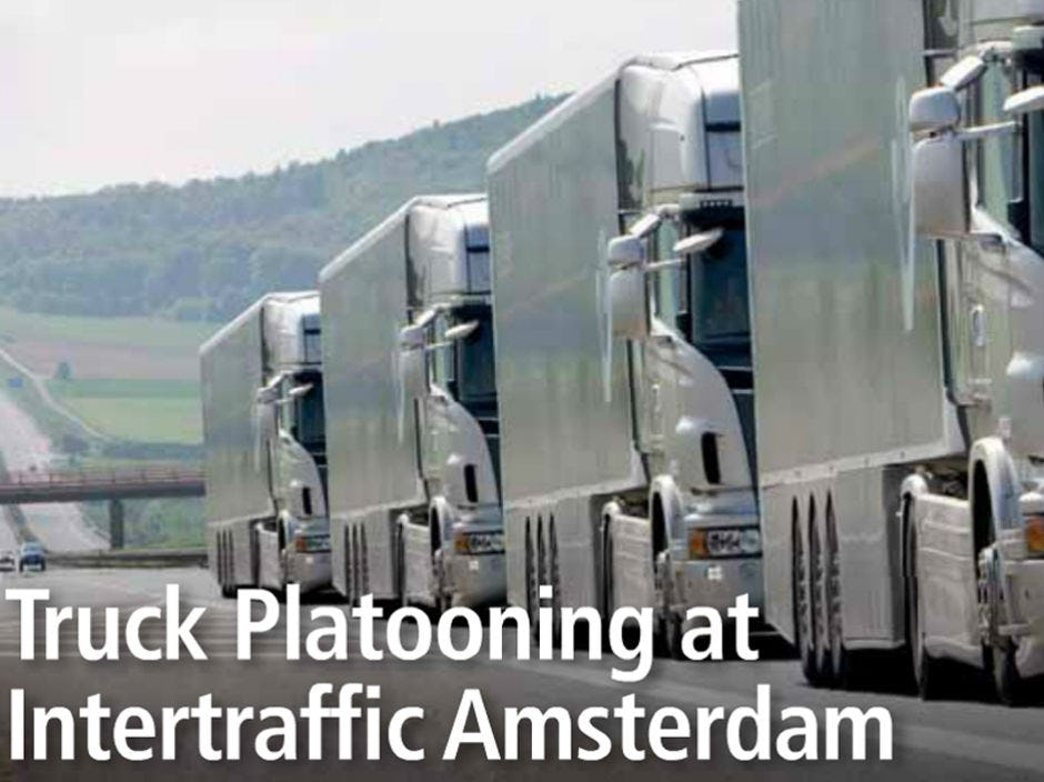 Demonstratie autonoom rijden tijdens vakbeurs Intertraffic