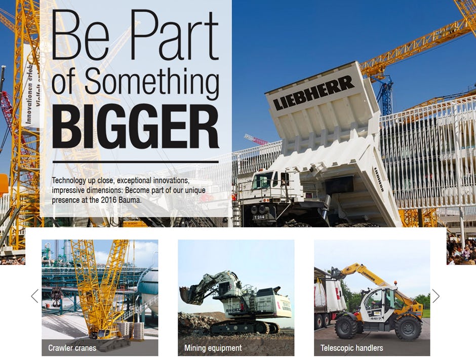 Liebherr heeft opnieuw de grootste tijdens Bauma