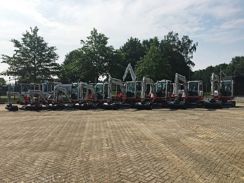 Vereco verhuurvloot krijgt 35 nieuwe Takeuchi's