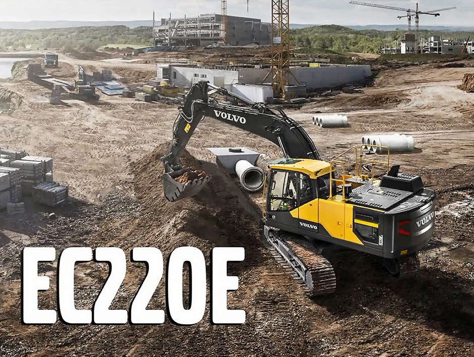Volvo claimt: graafmachine EC220E zuiniger dan hybride