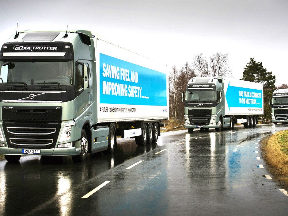 Geslaagde Platooning-presentatie Maasvlakte