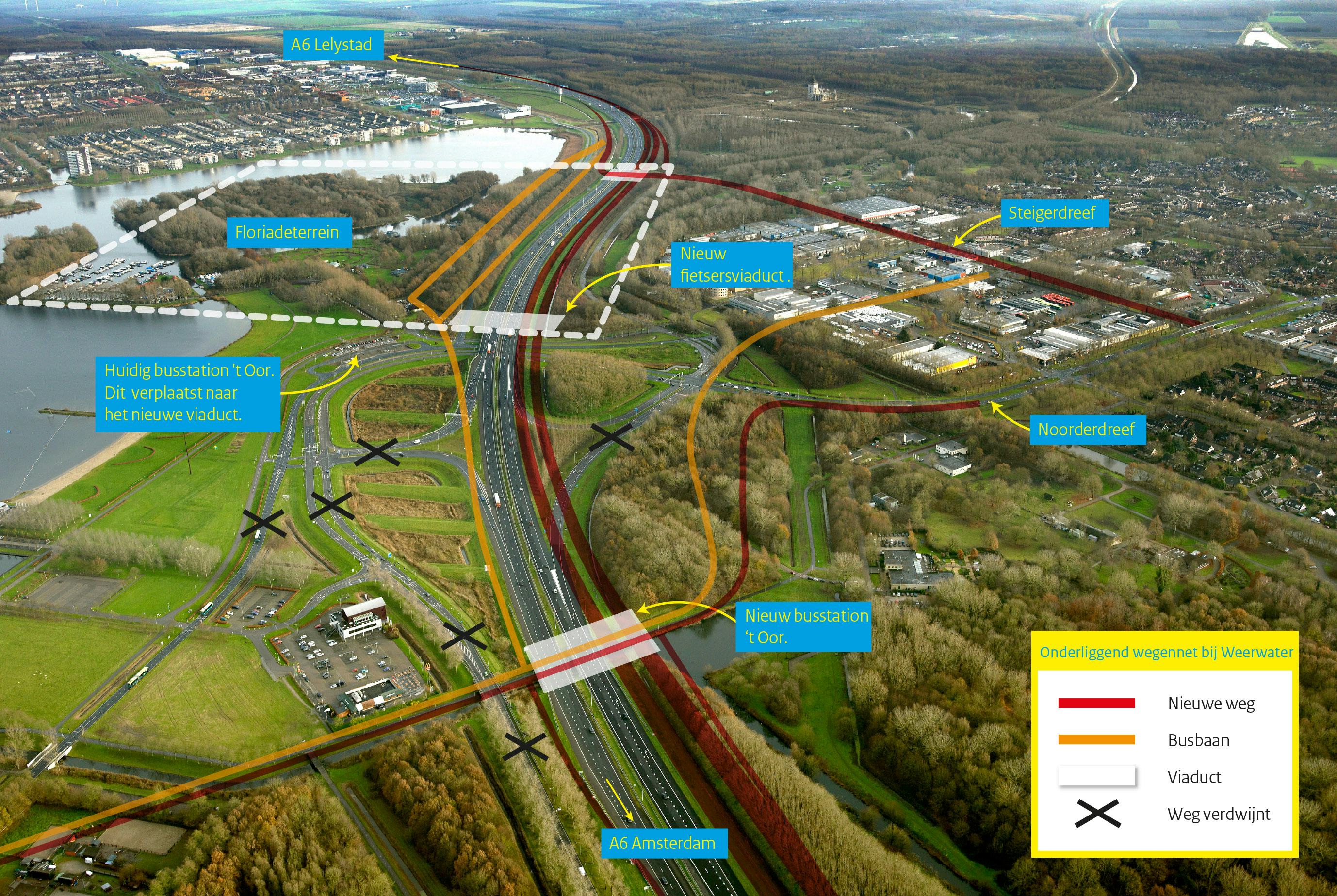 A1 en aanleg Spieringbrug over de Vecht.