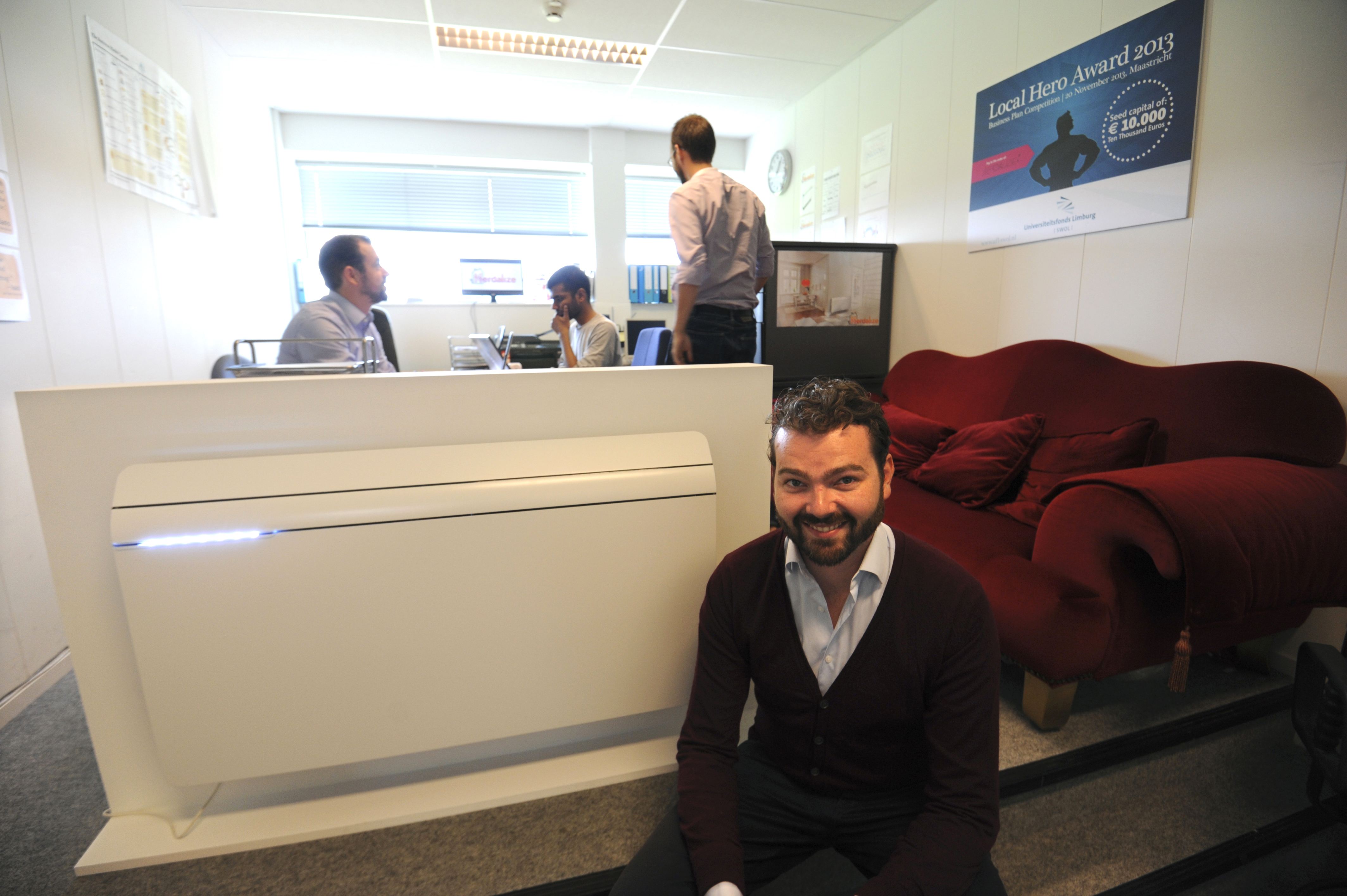 Delft 11 augustus 2014.Portret Boaz Leupe bedrijfje Nerdalize voor Cobouw bij Artikel door Edo BeerdaFoto Ries van Wendel de Joode/wereldfotograaf.nl