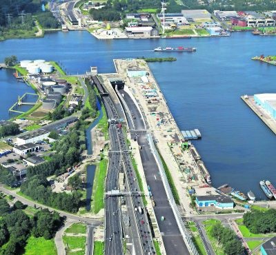 De bouw van de Coentunnel werd met rode cijfers afgesloten. Foto: Rijkswaterstaat