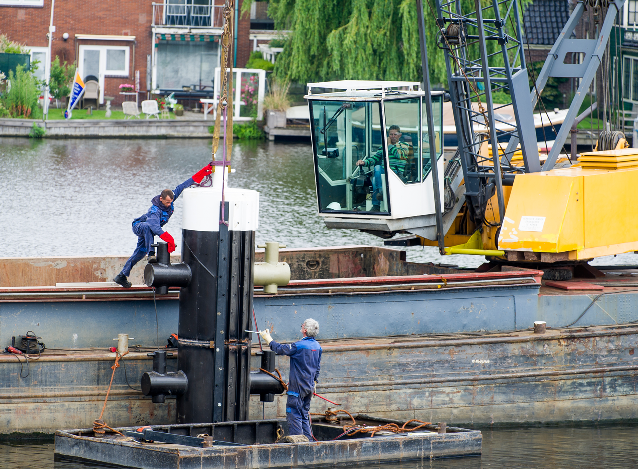 Nieuwe dukdalven Julianabrug