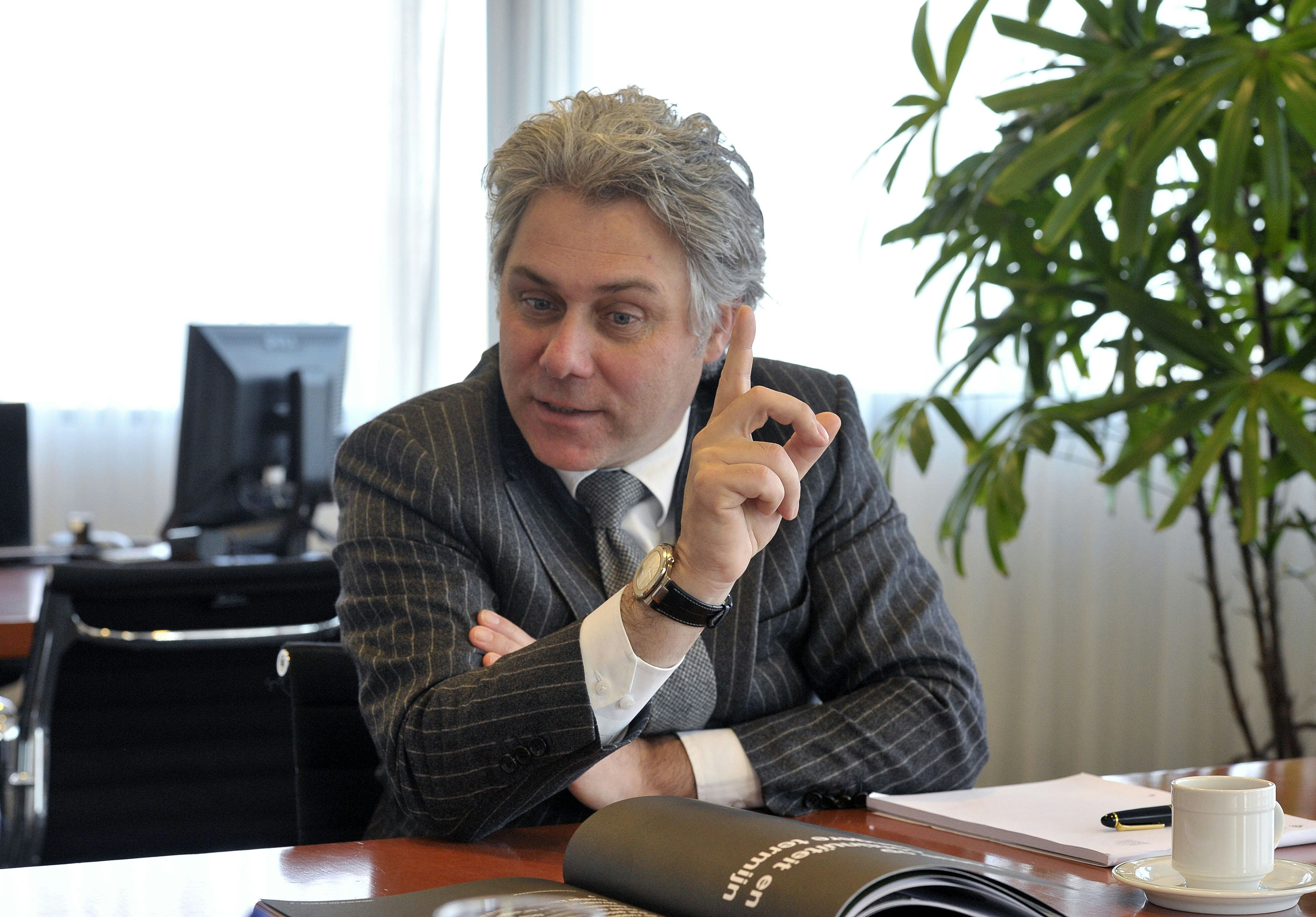 Eindhoven - Geert Hurks, Topman van Hurks bouw tijdens interview Cobouw.