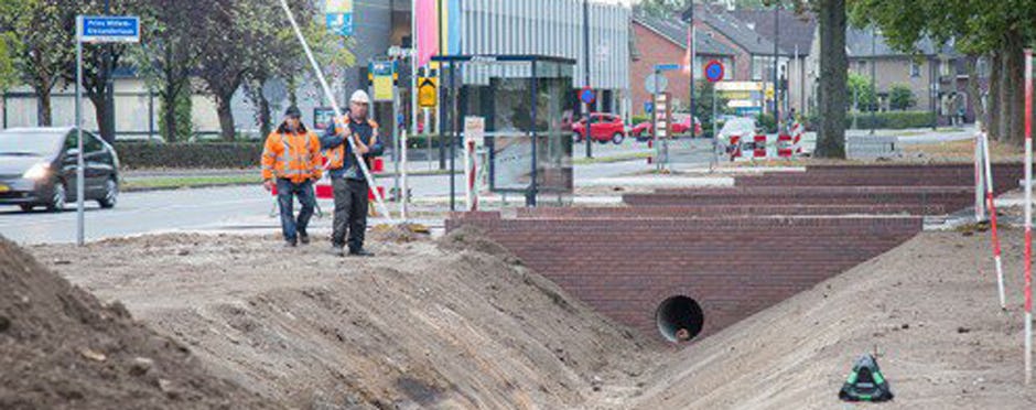 Keerwanden voor verlegging Driehuizerspreng Apeldoorn