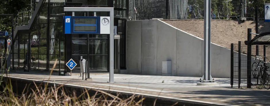 Keerwanden voor nieuwbouw station Bussum Zuid