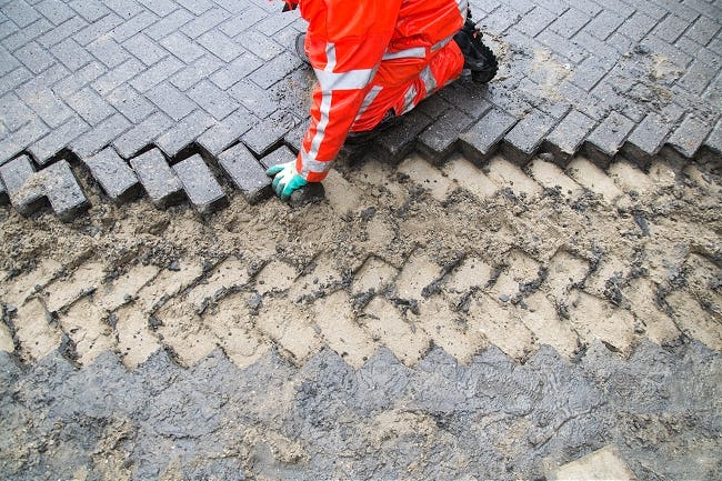 De grote gemeenten kopen jaarlijks ruim 130.000 ton beton in. Archieffoto