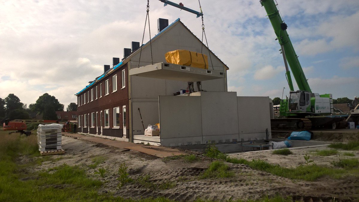 De assemblage op locatie vindt in een dag plaats. 