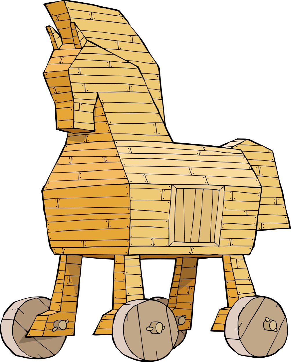 Trojan horse on a white background vector illustration