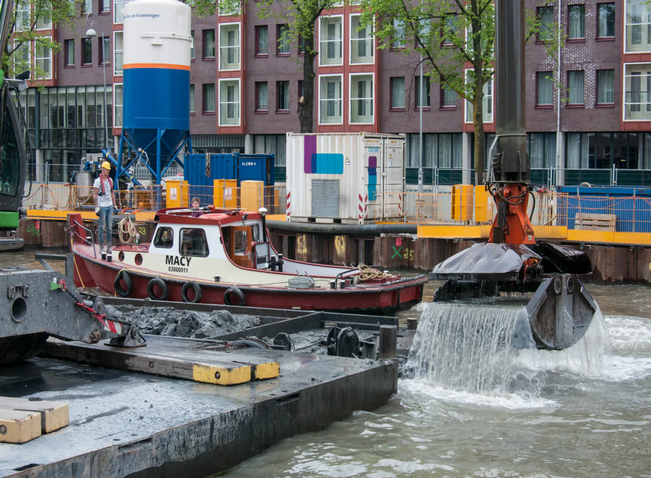 Graafwerkzaamheden ondergrondse parkeergarage