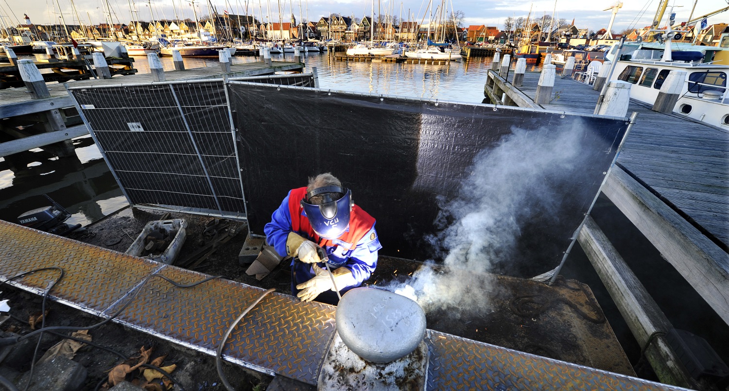 Lassen aan Walkade Urk