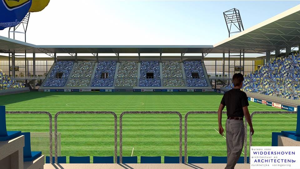 Nieuw voetbalstadion SC Cambuur krijgt 'Engelse uitstraling'