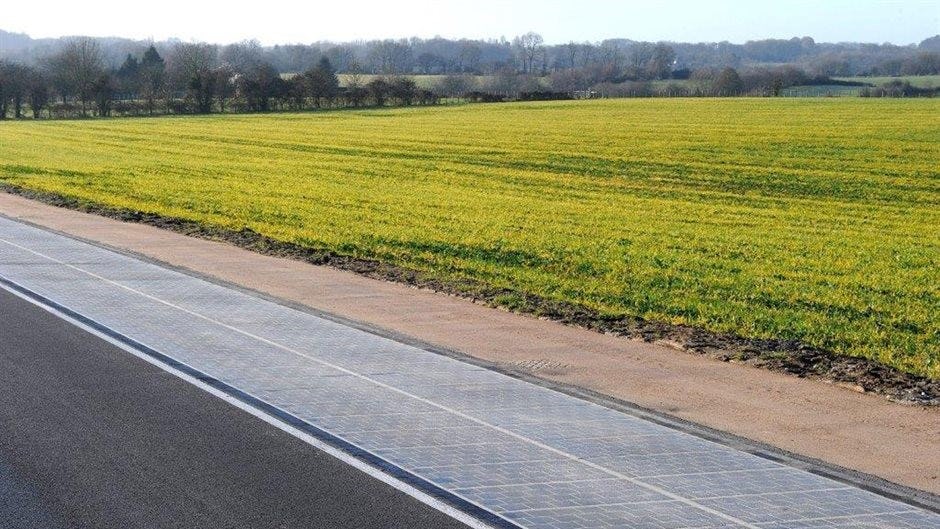 BAM legt Wattway energiemat aan op de N401
