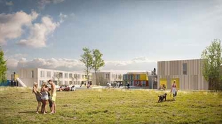 240 verplaatsbaren woningen van Nezzt op het Science Park in Amsterdam