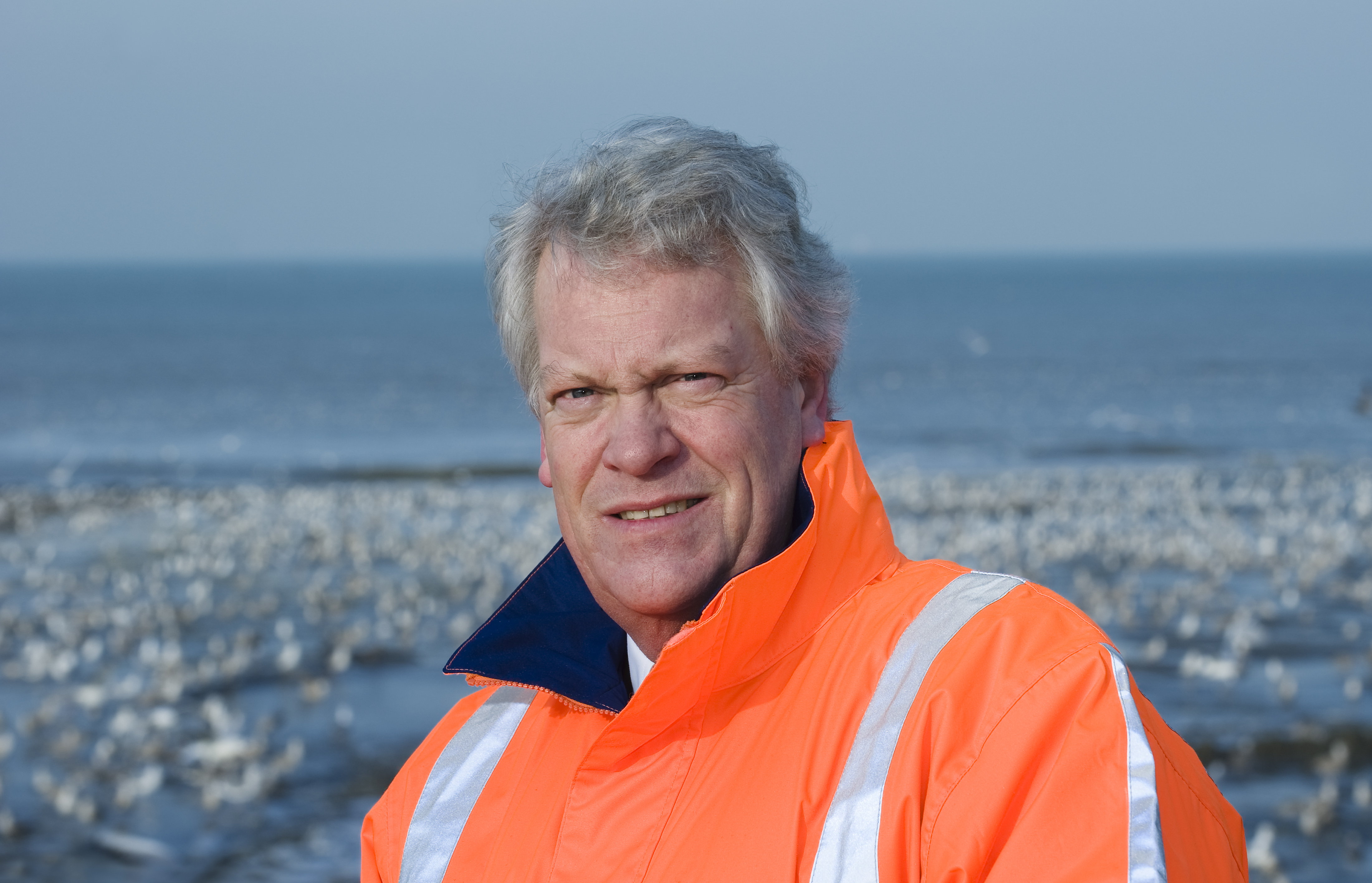 Nederland, Zuid Holland, Den Haag, 20-02-2010
Portret Wim Kuijken, Deltacommissaris op het strand bij Kijkduin.
Rechtenvrij te gebruiken door het Ministerie van Verkeer en Waterstaat
Foto: Tineke Dijkstra/Hollandse Hoogte