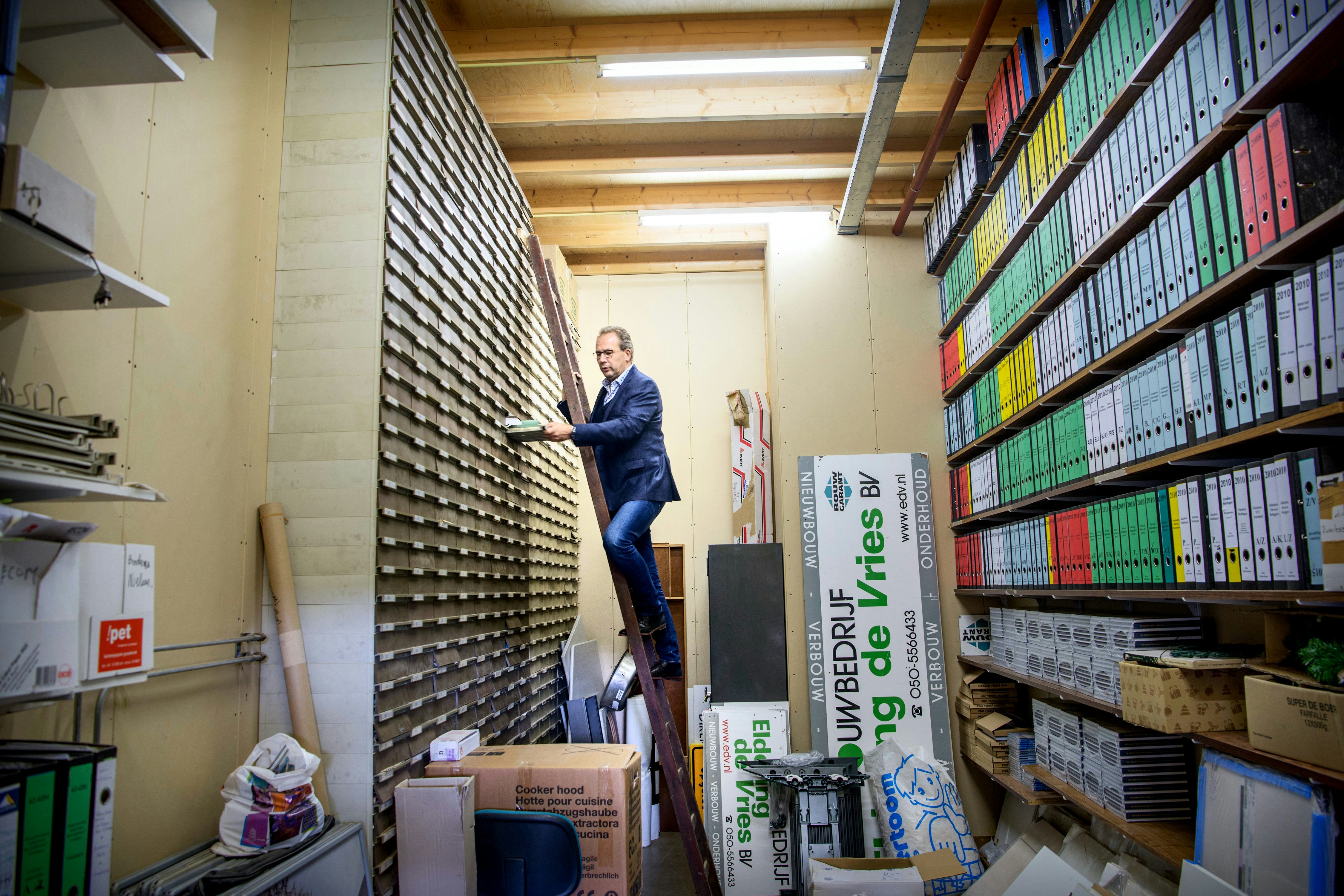 Hoogkerk, 12-10-2017, Rias Eldering, de vijfde generatie directeuren in het 125-jarig familiebedrijf Bouwbedrijf Eldering bv