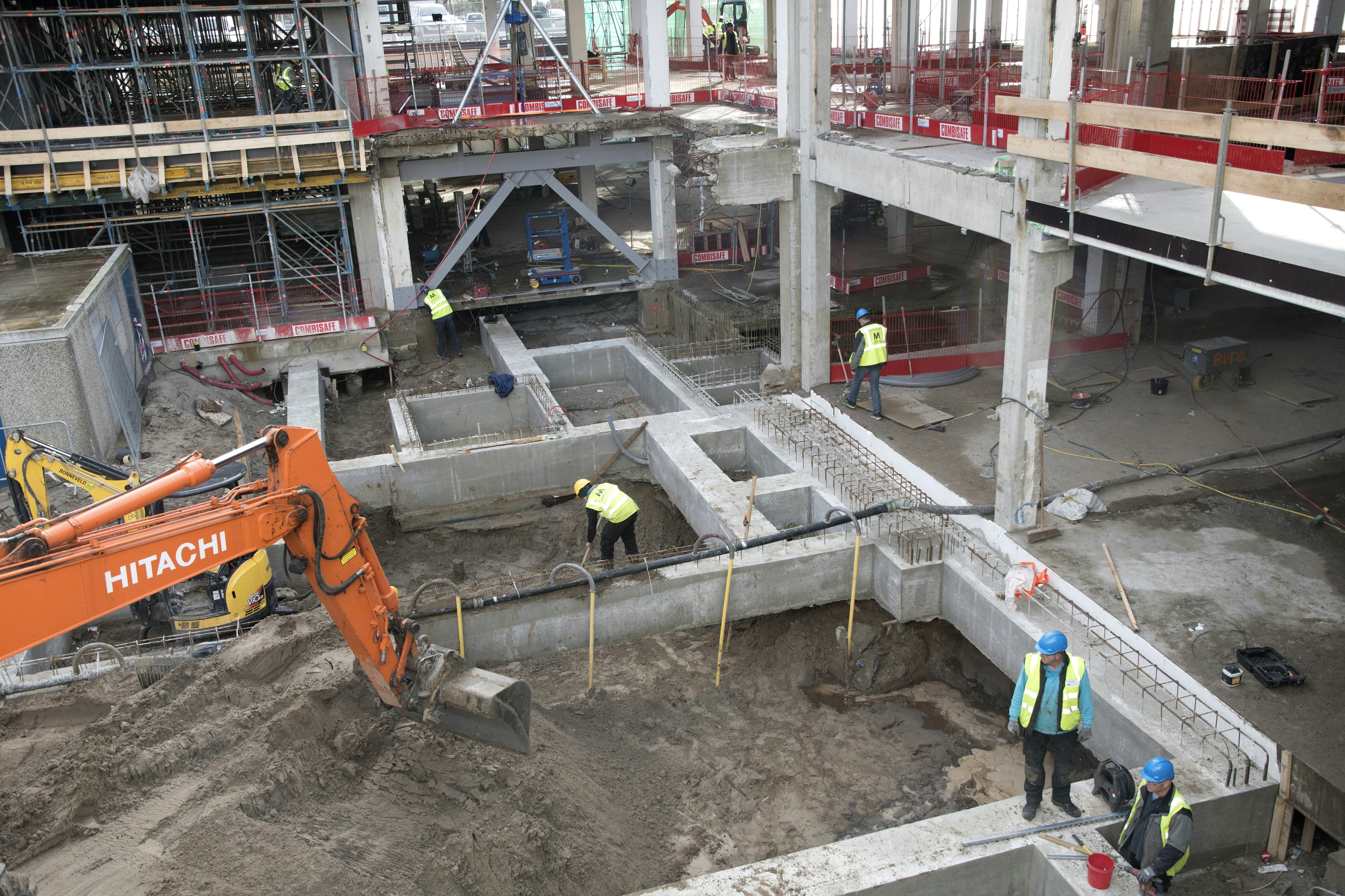 Leidschendam 4 december 2017. Bouw Mall of the Netherlands Ballast Nedam Foto Ries van Wendel de Joode voor Cobouw