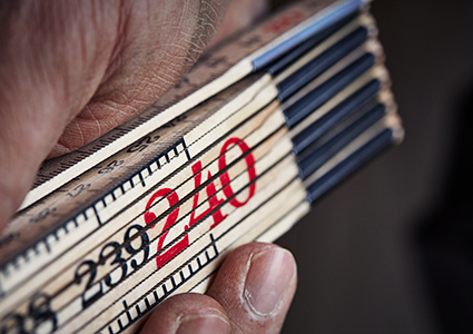 Duimstok van 240 centimeter