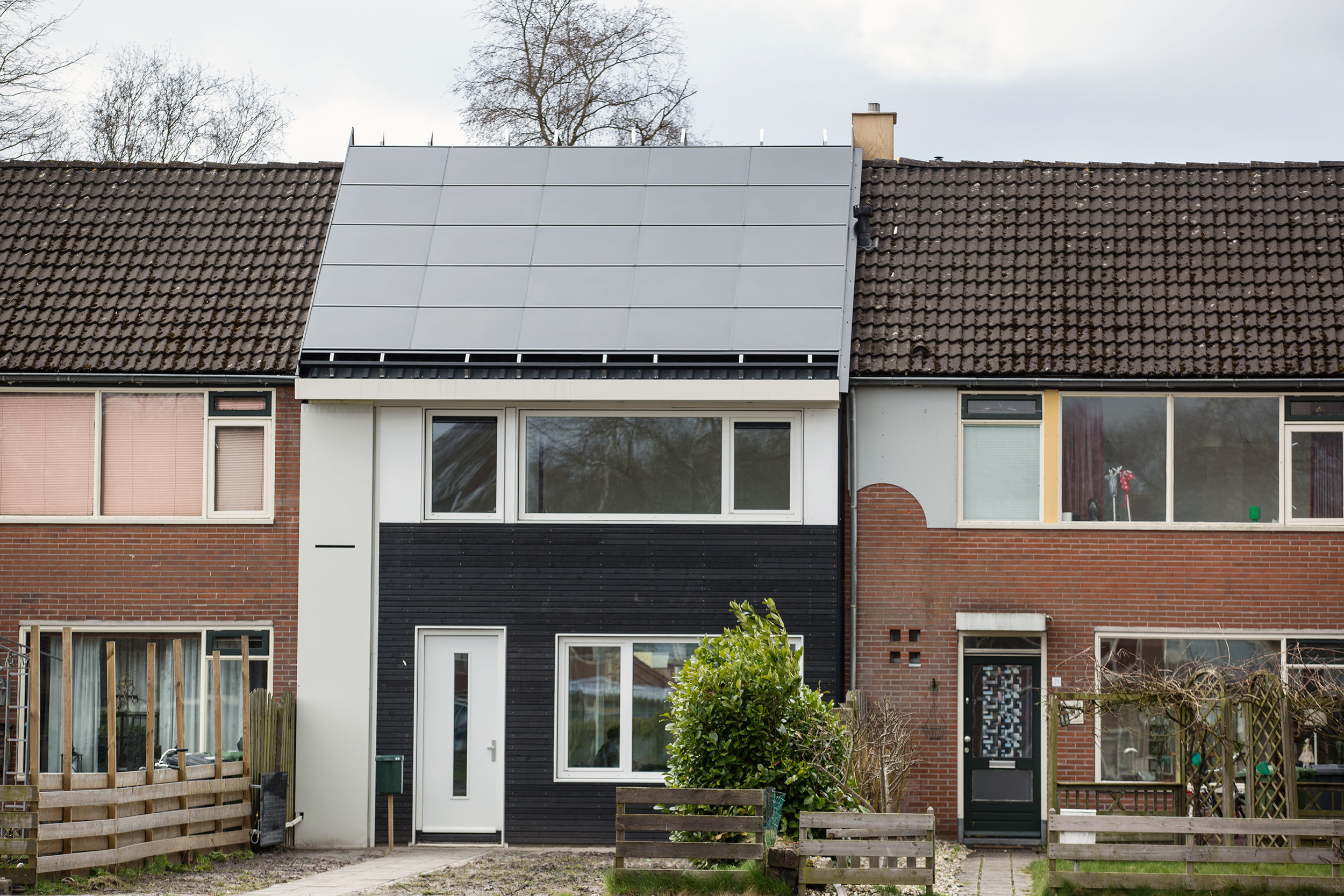 Stroomversnelling, Chrysantstraat, Nieuw Buinen, Drenthe Foto: Frank Hanswijk