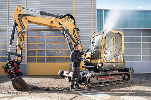 Hogedrukreiniger voor machines