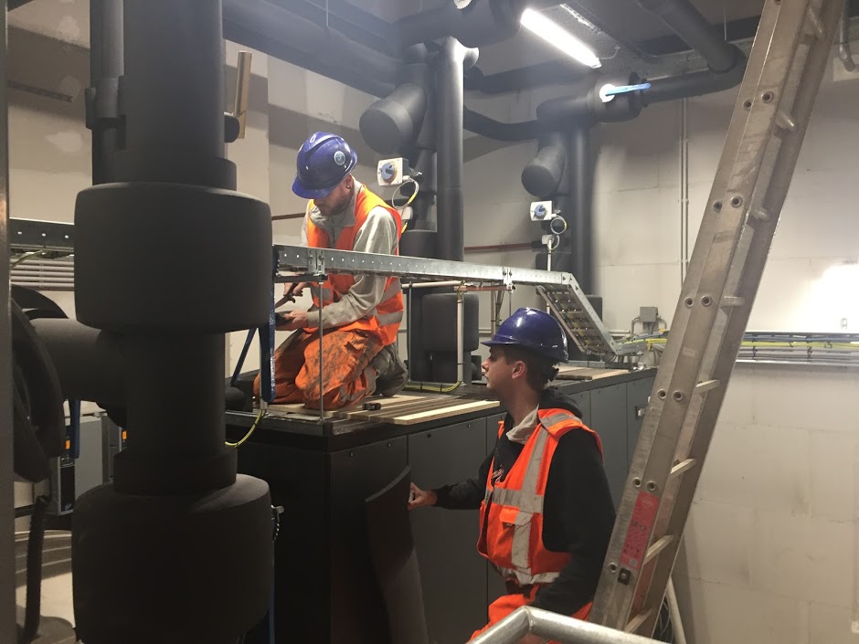 De ruwbouw is klaar, maar aan de installaties wordt nog gewerkt