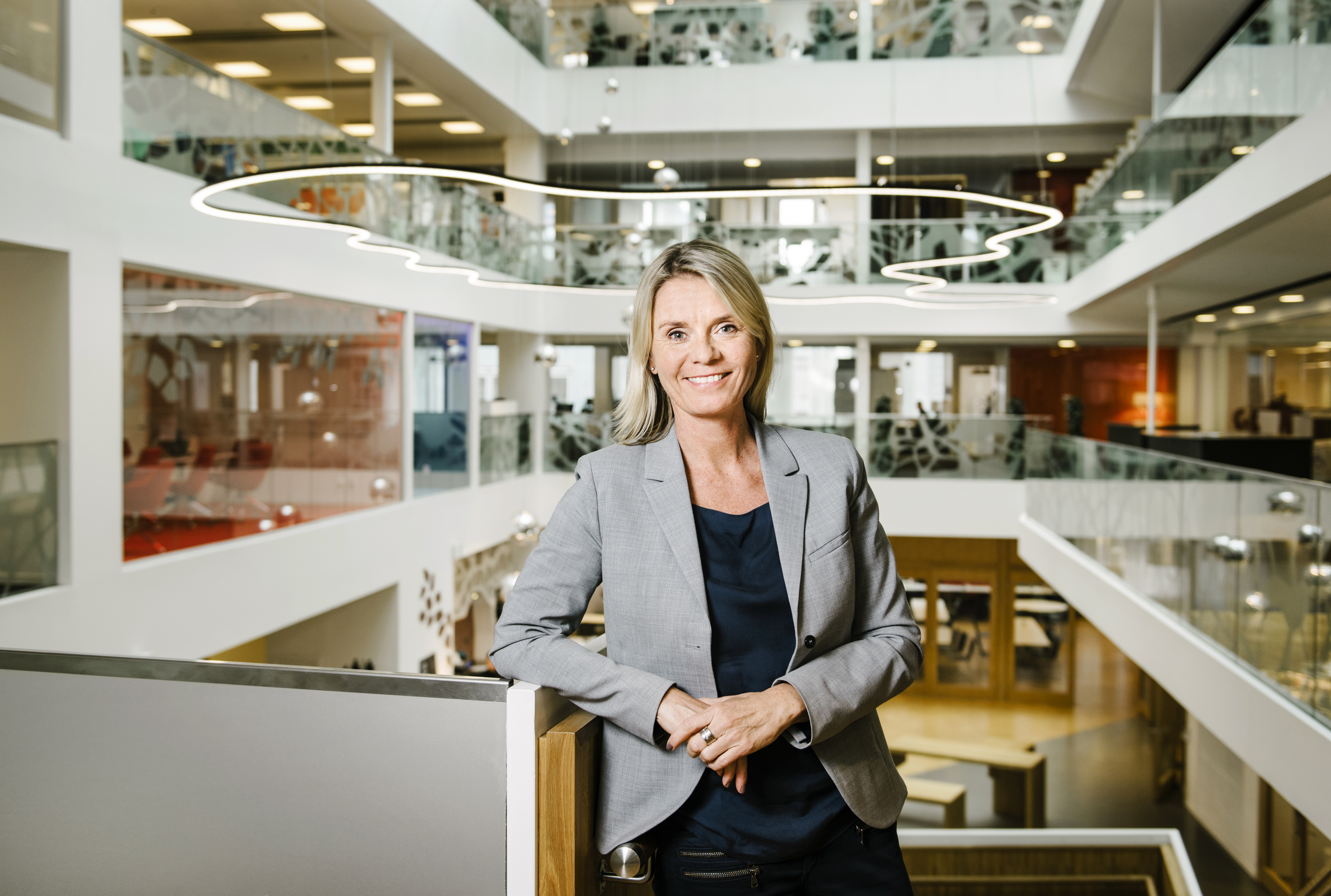 1604222 Åsa Bergman, vd Sweco på Swecos huvudkontor i Stockholm. Foto: Ari Luostarinen