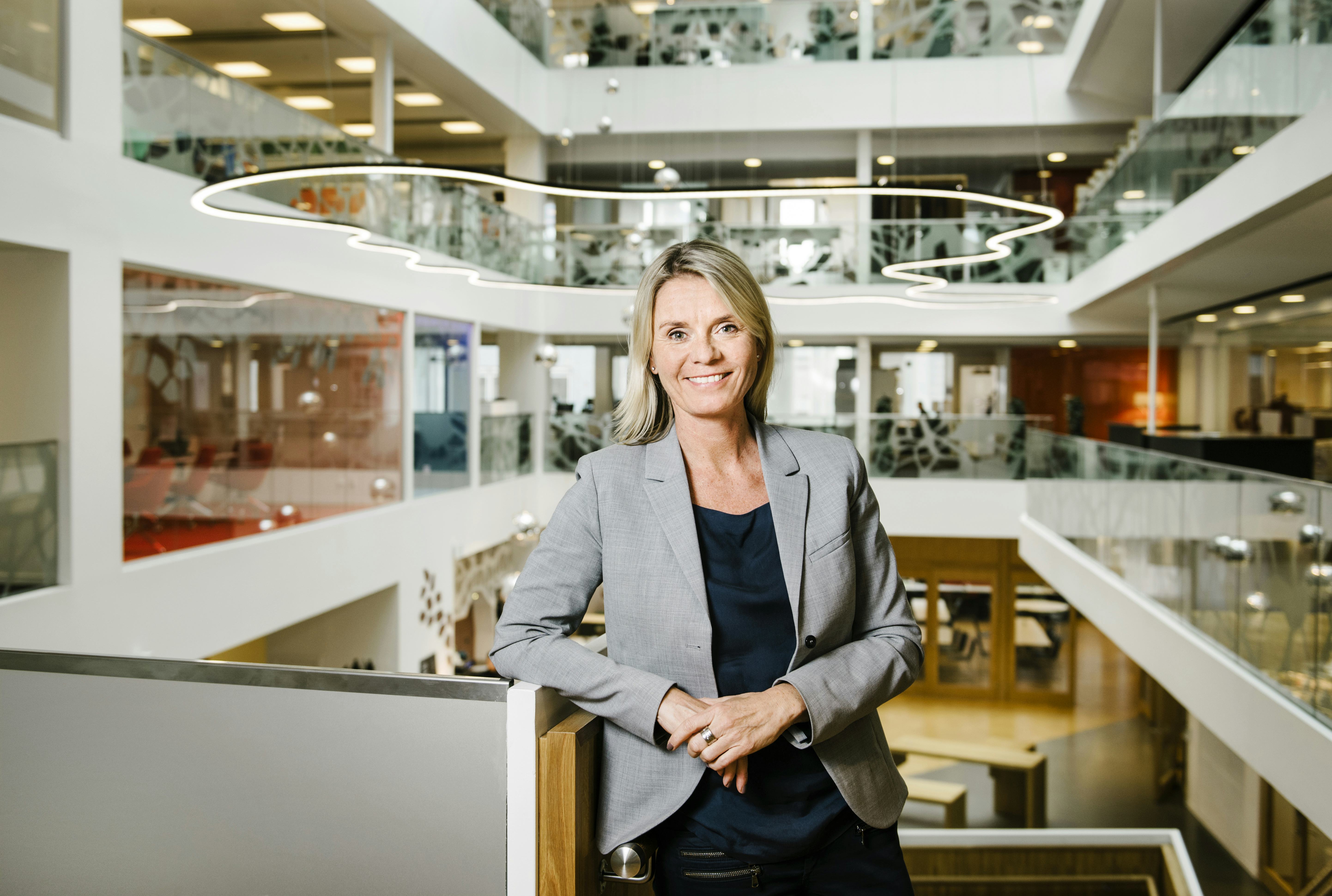 1604222 Åsa Bergman, vd Sweco på Swecos huvudkontor i Stockholm. Foto: Ari Luostarinen