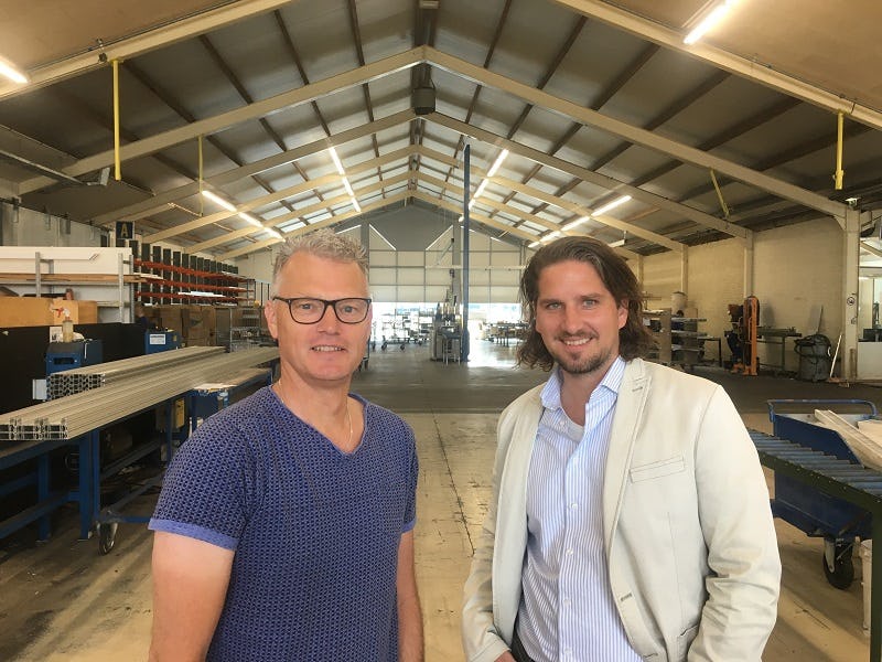 Hans-Peter Hoogesteger, calculator bij Verwol en Jop Schillemans, directeur IB the data company.