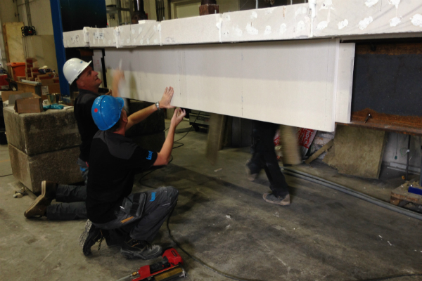 Gips lijkt gemaakt voor brandveiligheid