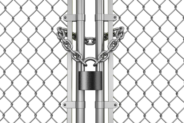 Betaling afdwingen: hek om de bouwplaats