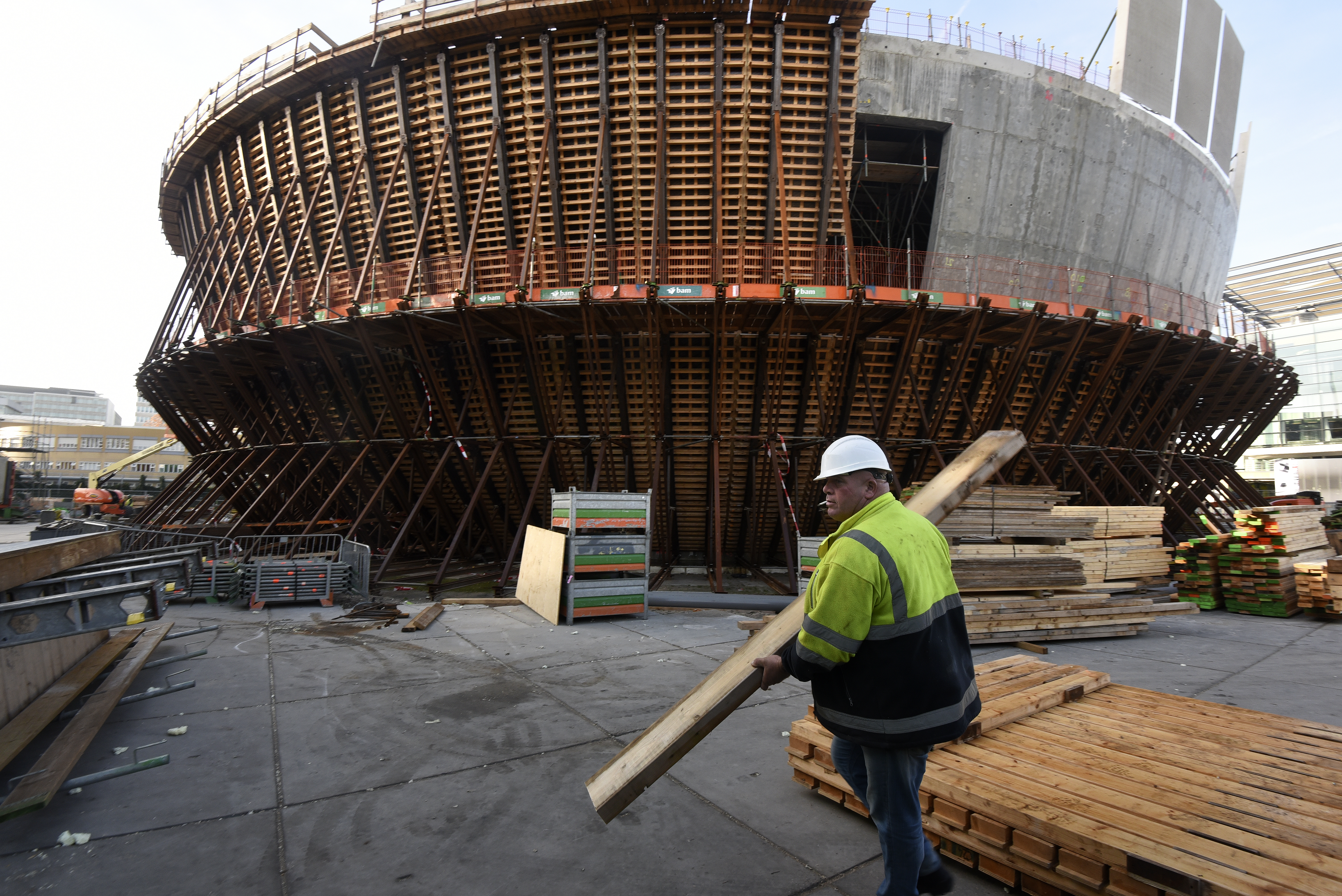 Rotterdam 14 november 2018 Depot Boijmans BAM bouw foto Ries van Wendel de Joode voor Cobouw