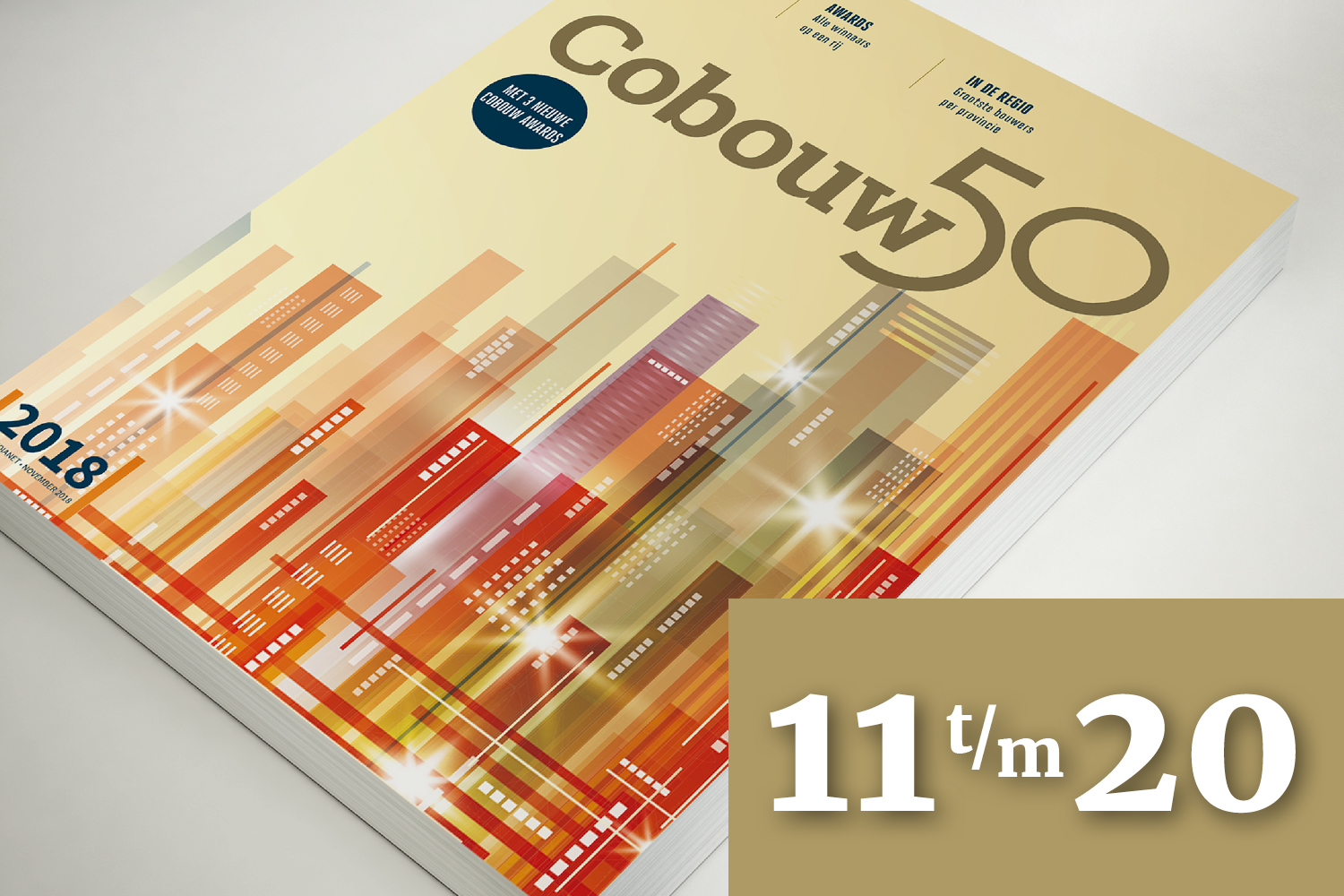 Cobouw50 ranglijst: 11 tot en met 20